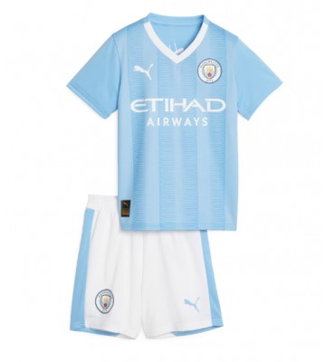 Manchester City Replica Home Stadium Kit for Kids 2023-24 Short Sleeve (+ pants)